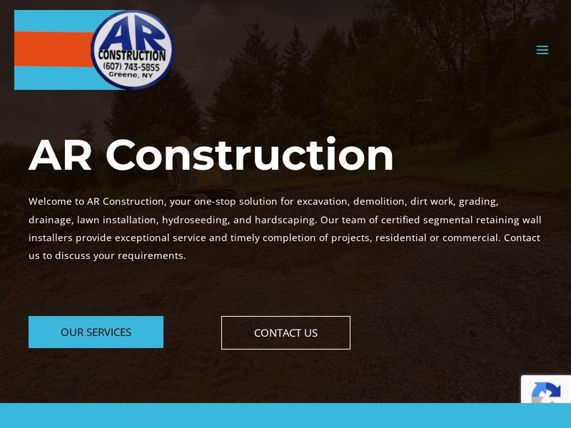 AR Construction website design