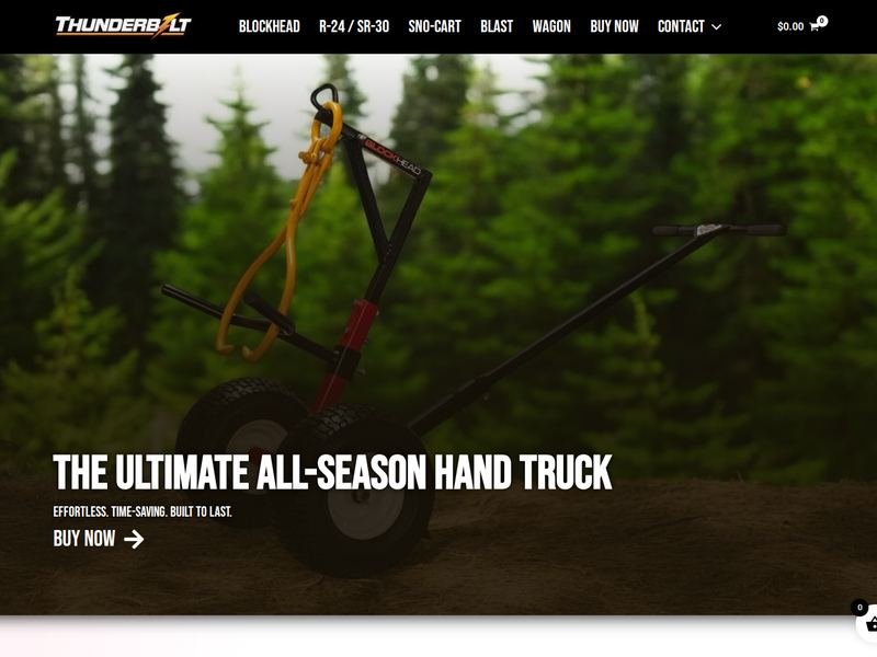 Thunderbolt website design