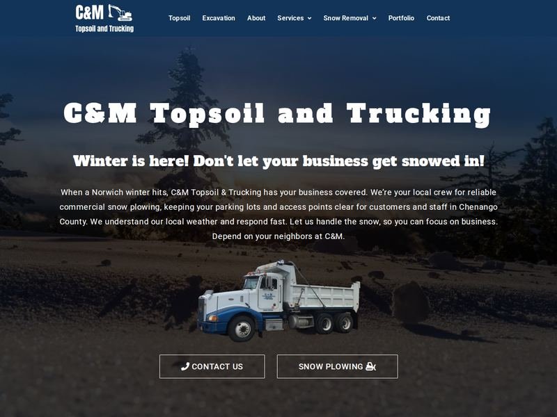 C&M Topsoil and Trucking website design