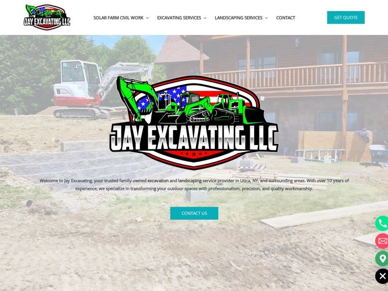 Jay Excavating LLC website
