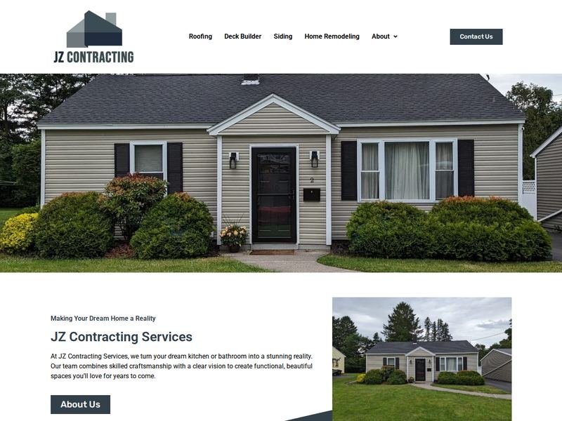 JZ Contracting website design
