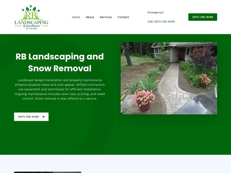 RB Landscaping & Snow Removal website design