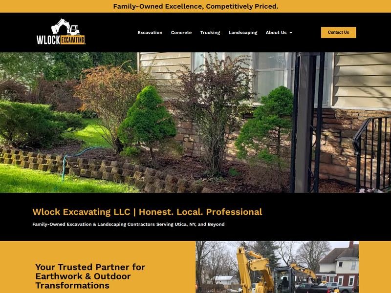 Wlock Excavating LLC website